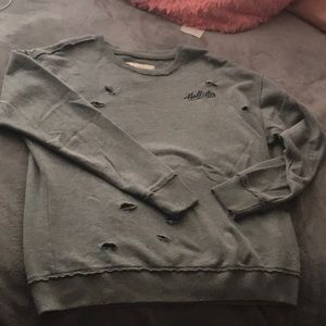 Grey Hollister Crewneck Sweater